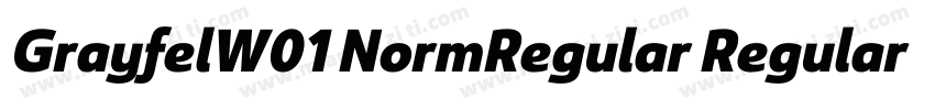 GrayfelW01 NormRegular Regular字体转换